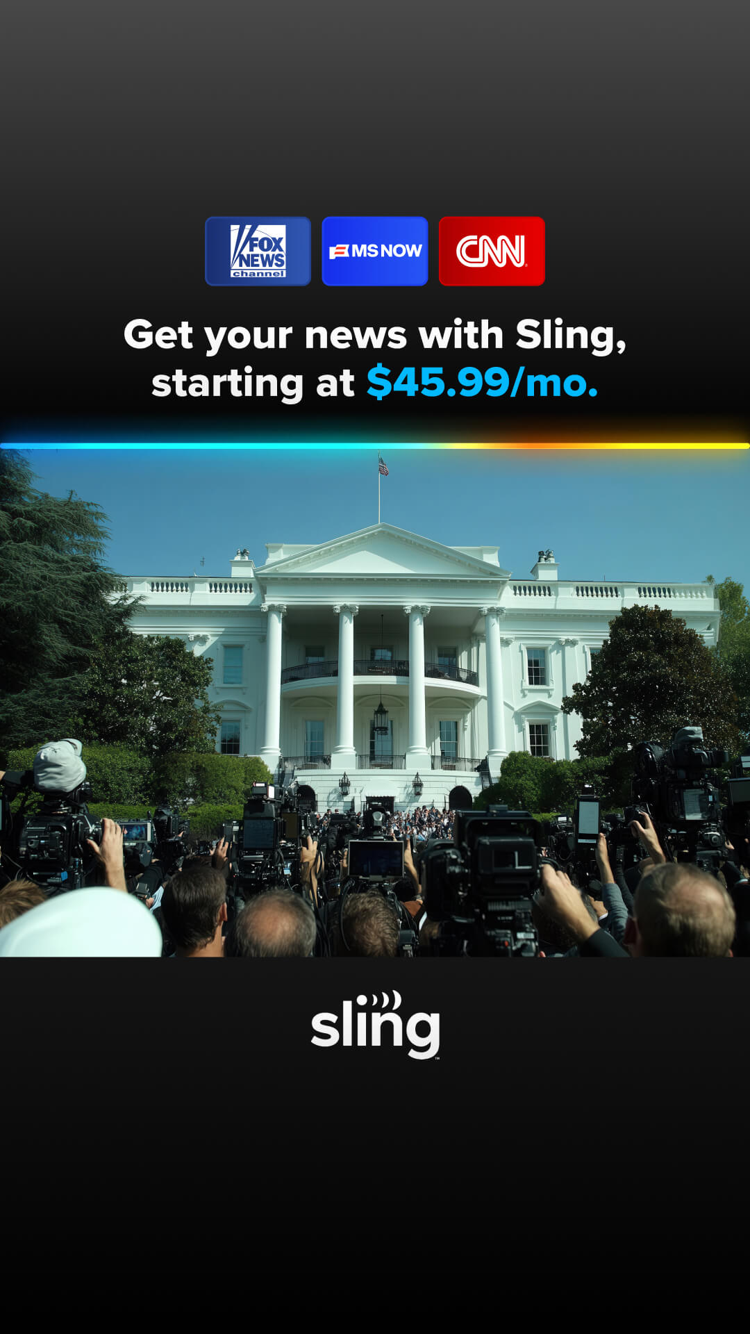 Sling TV Facebook ad