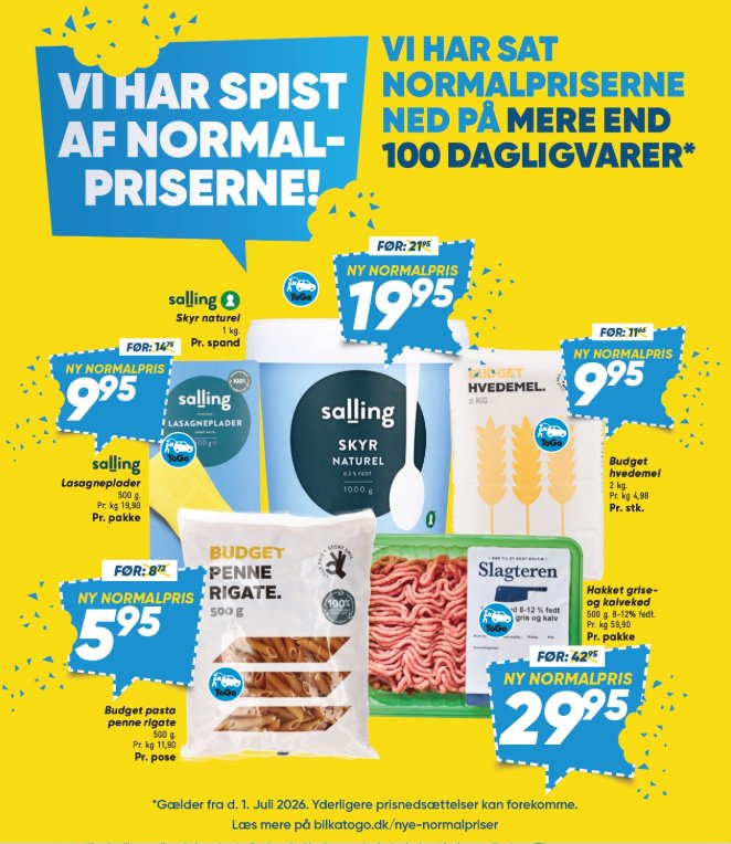 Bilka Facebook ad: Se mere i avisen