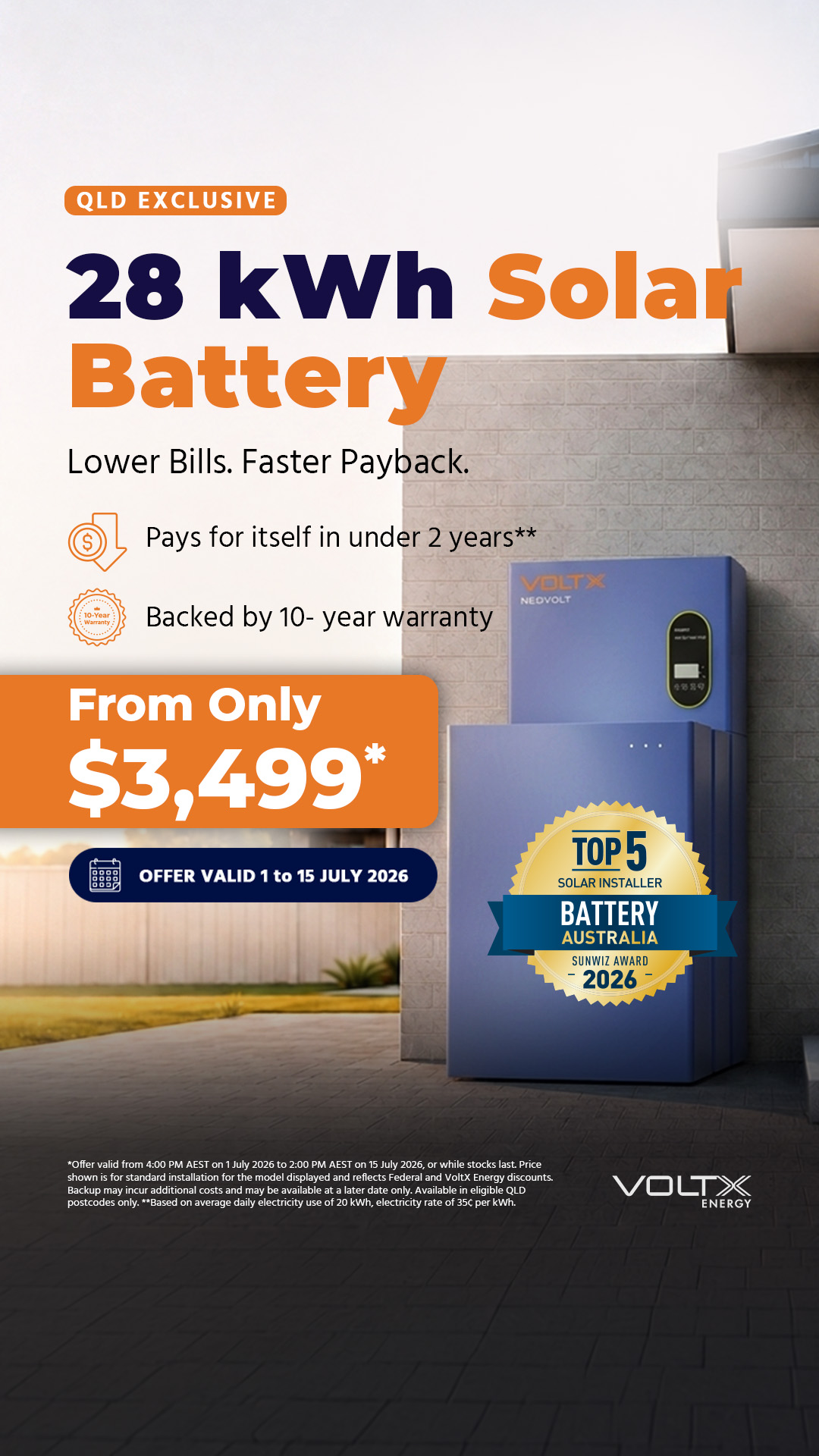 Voltx Energy Facebook ad