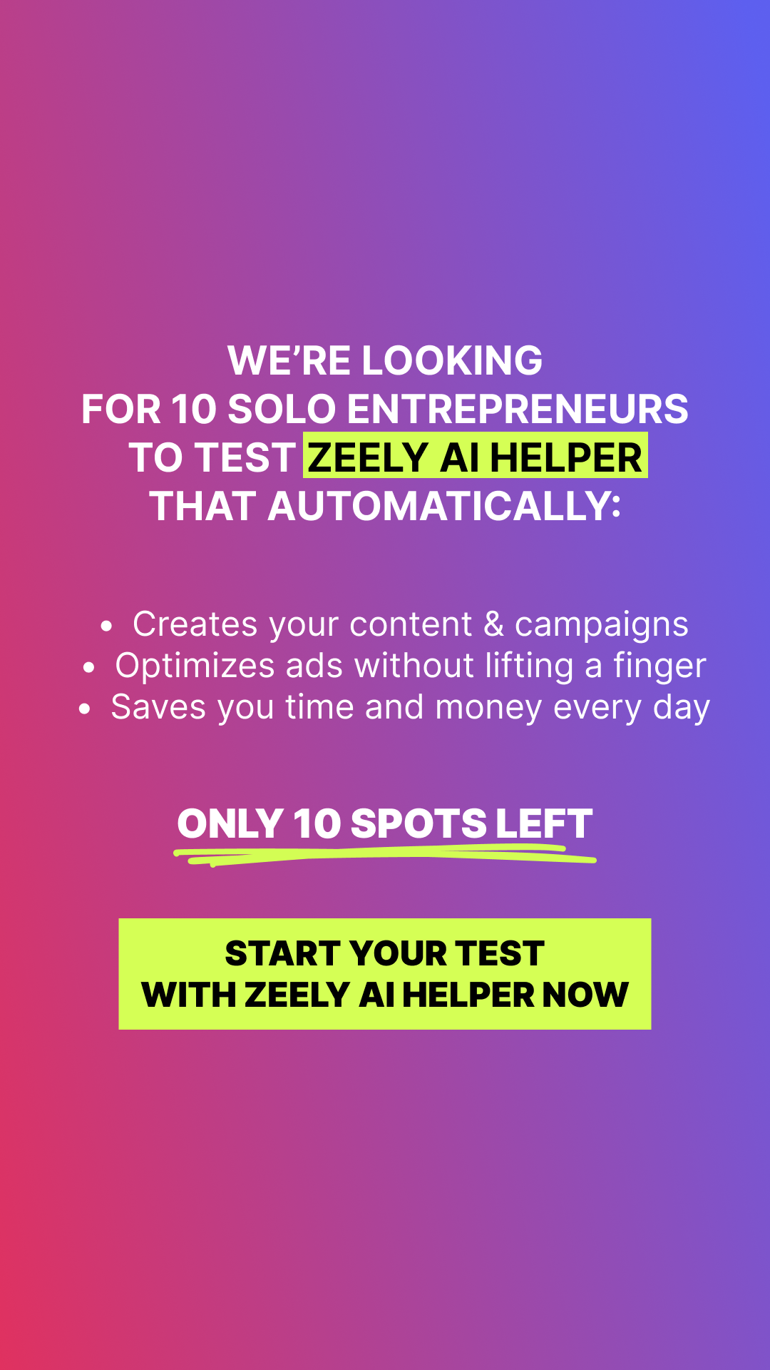 Zeely Facebook ad