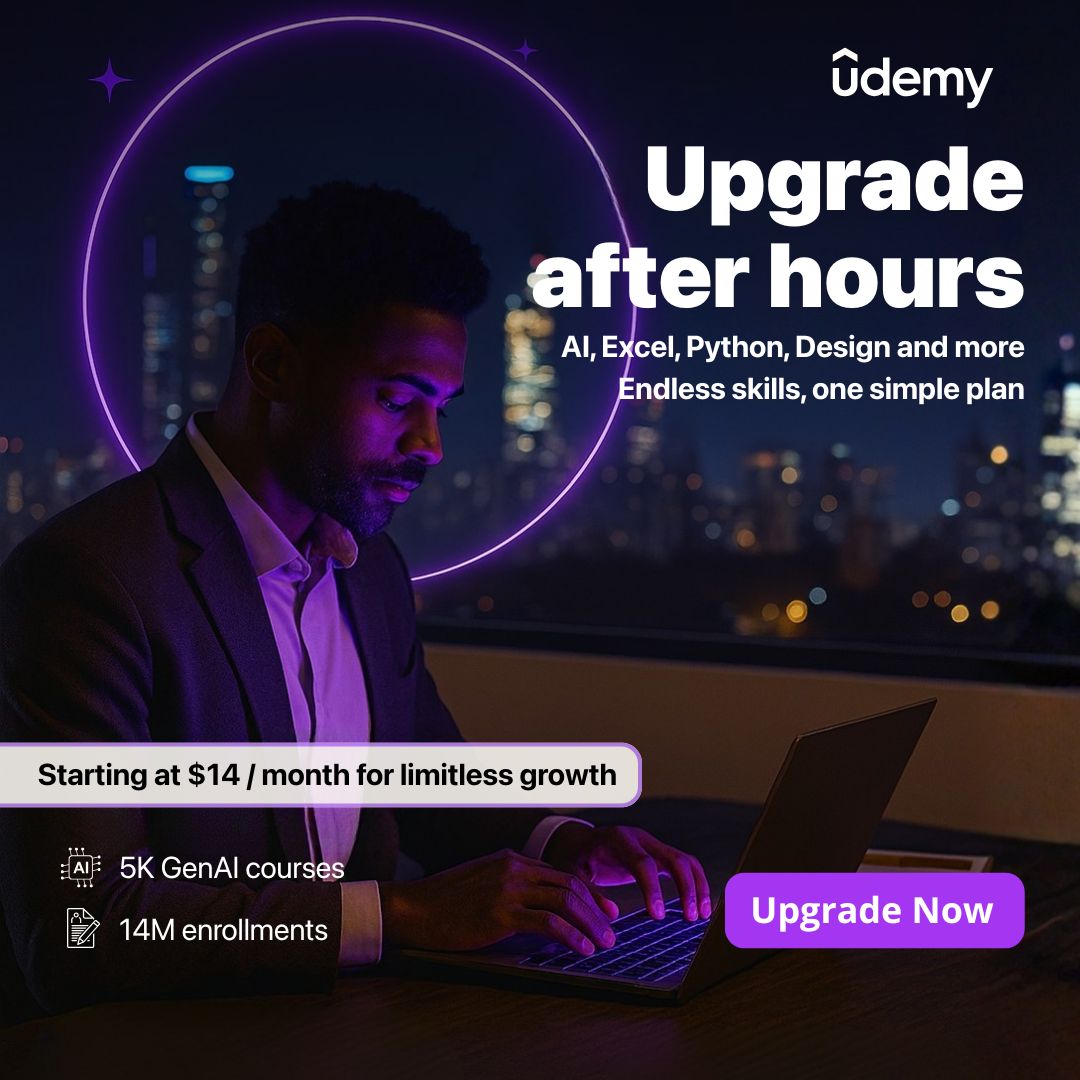 Udemy Facebook ad