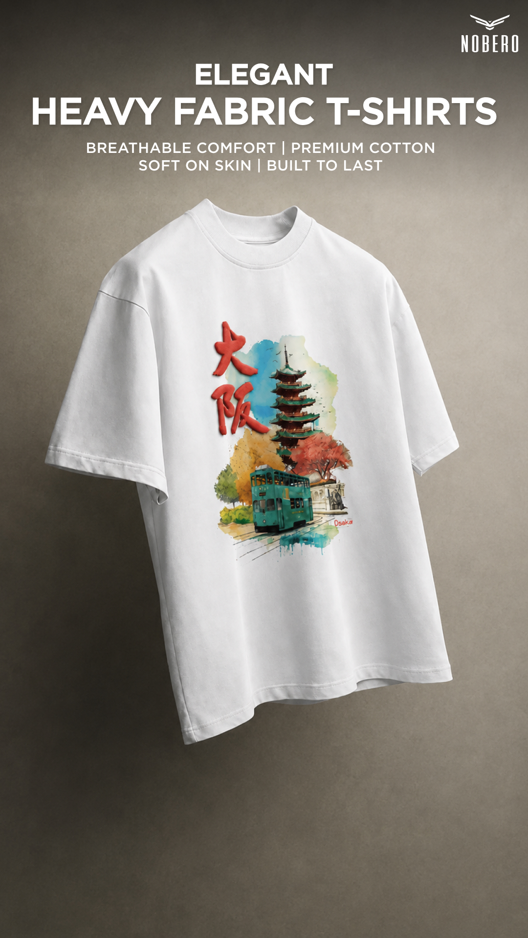 Nobero Facebook ad: Premium Heavy Gauge Tees