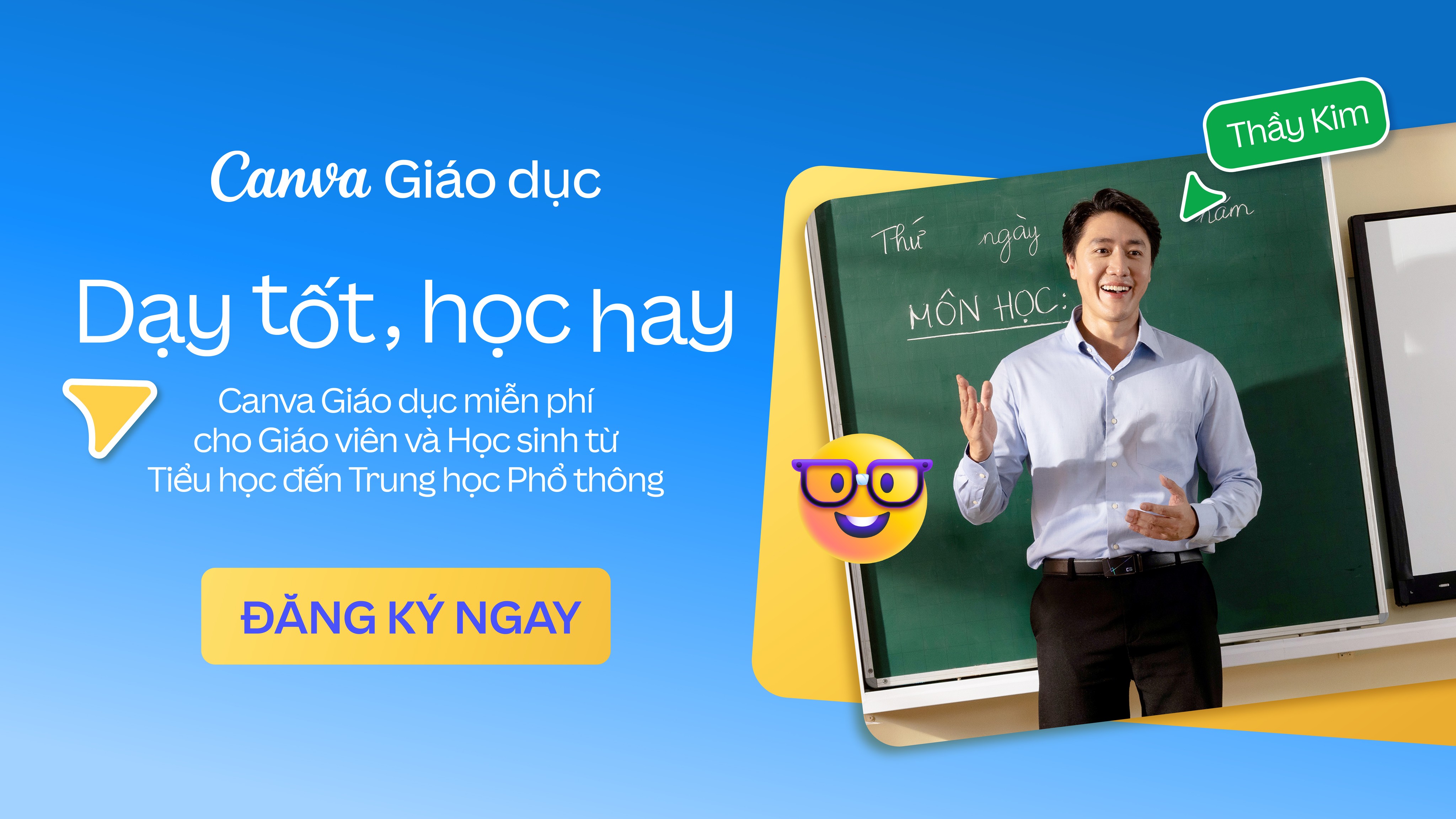 Canva Vietnam Facebook ad: Đăng ký Canva Giáo dục miễn phí