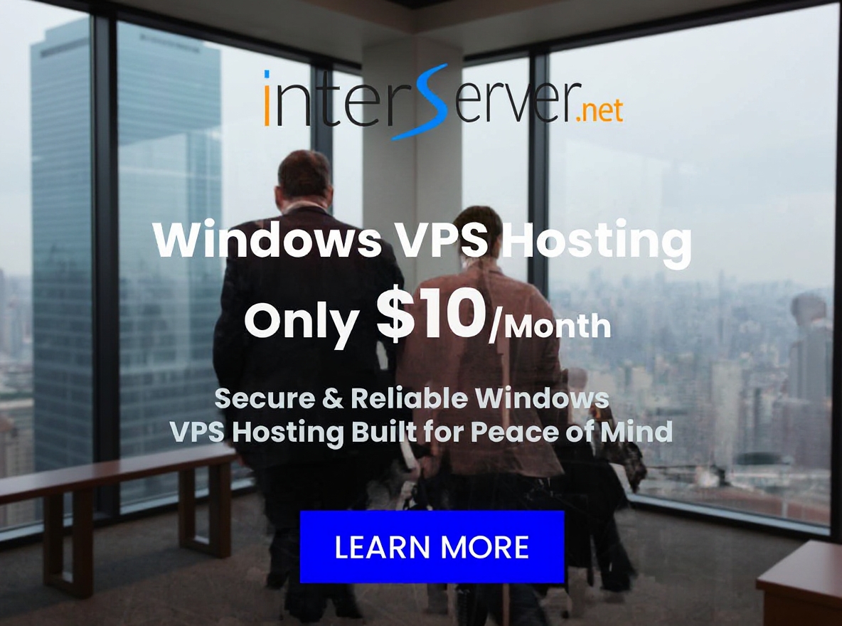 Interserver Facebook ad: Get fast access to your work on the go 24/7 with our…