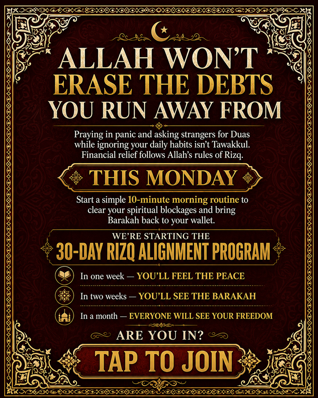 Imam Advice Daily Facebook ad