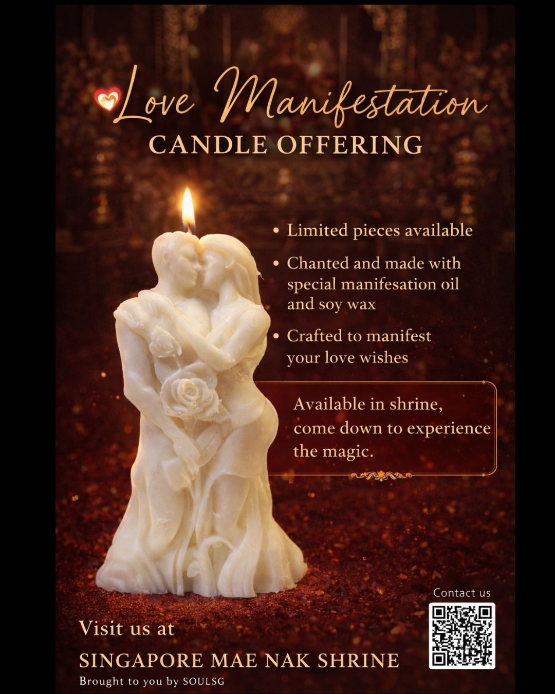 maenakshrine.sg Facebook ad: Love Manifestation offering, get your love intentions…