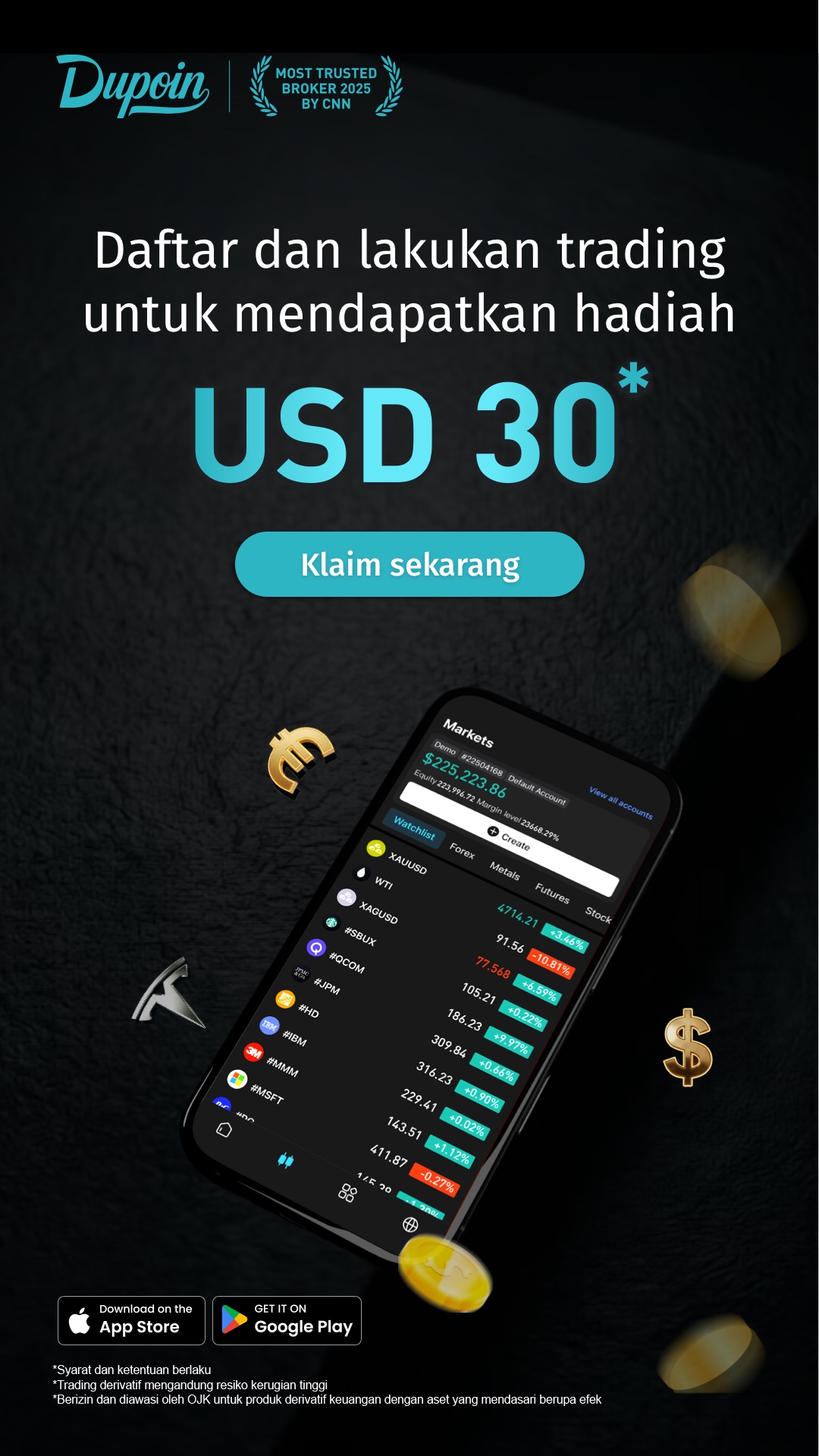 Dupoin Futures Facebook ad