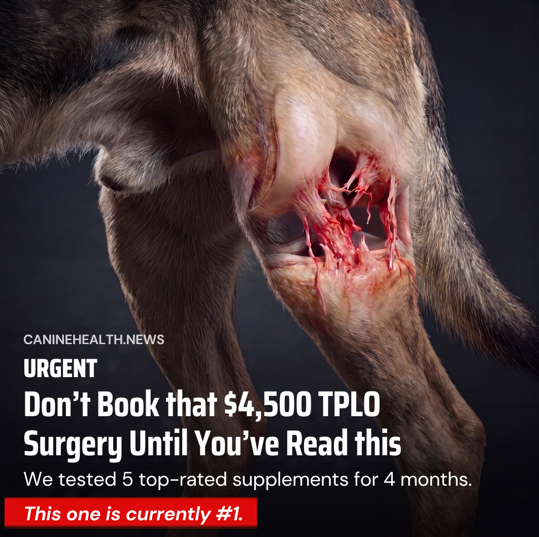 Canine Health News Facebook ad: Your dog’s Knee Can Heal Without Surgery. Here’s What’s…