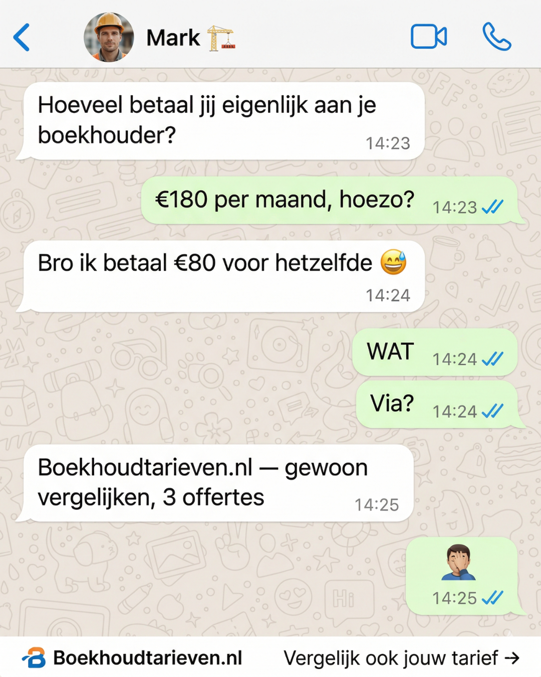 Boekhoud Tarieven Facebook ad