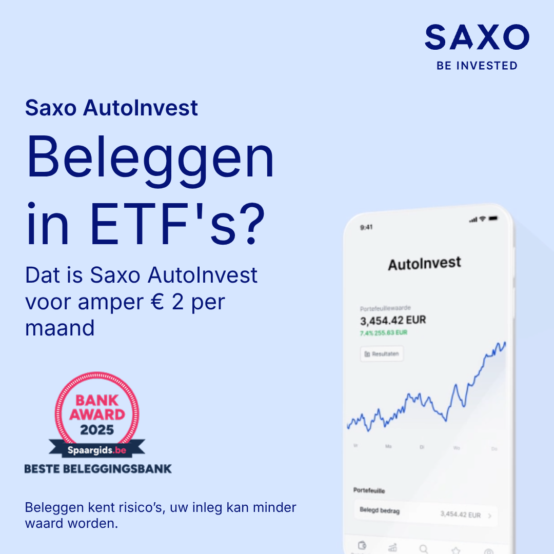 Saxo Bank Belgium Facebook ad