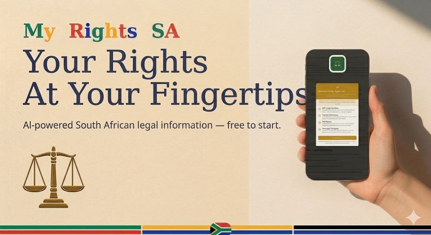 My Rights SA Facebook ad: My Rights SA, Free AI Legal Help for South Africans