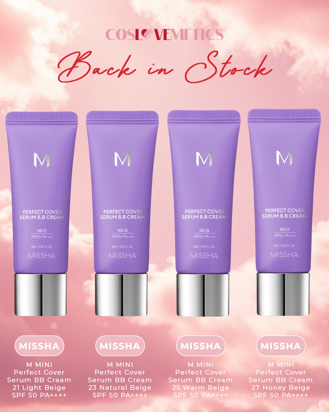 Coslovemetics.mk Facebook ad: BACK IN STOCK!