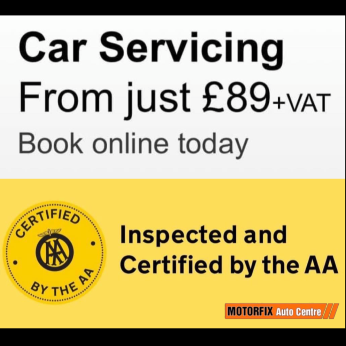 Motorfix Auto Centre Facebook ad: Full Garage facilities, Modern state of the art…