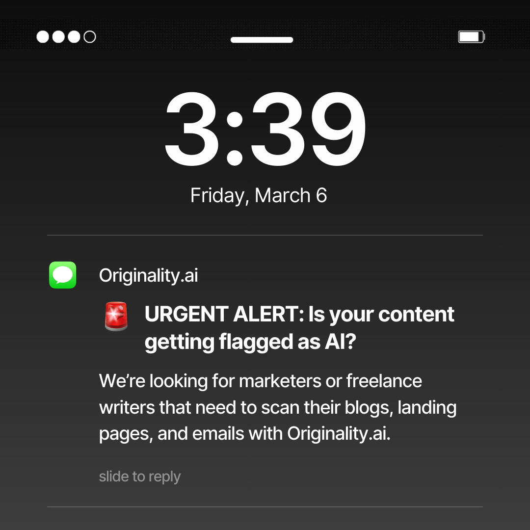 Originality.AI - AI Detection and Plagiarism Checking Facebook ad