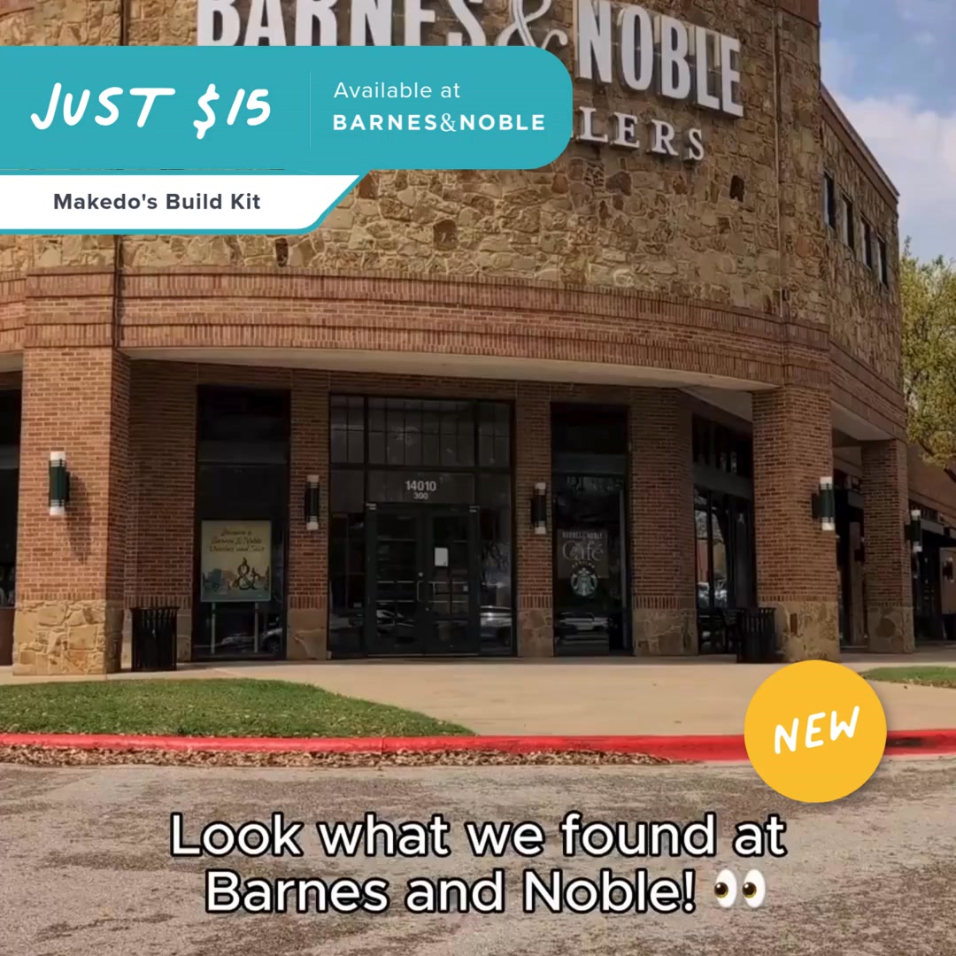 Makedo Facebook ad: Available now at Barnes & Noble