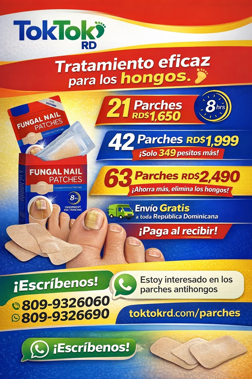 Toktok Facebook ad: Adiós hongos!