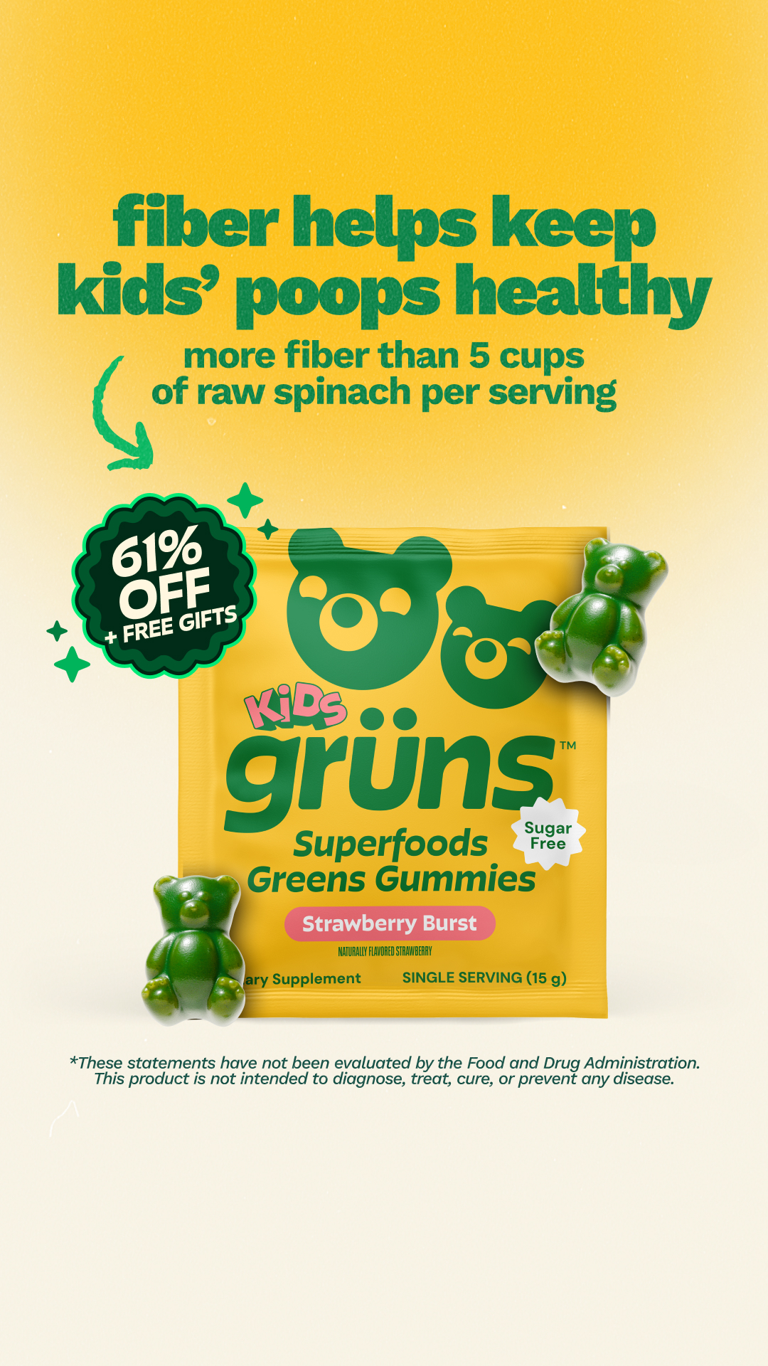 Grüns Kids Facebook ad