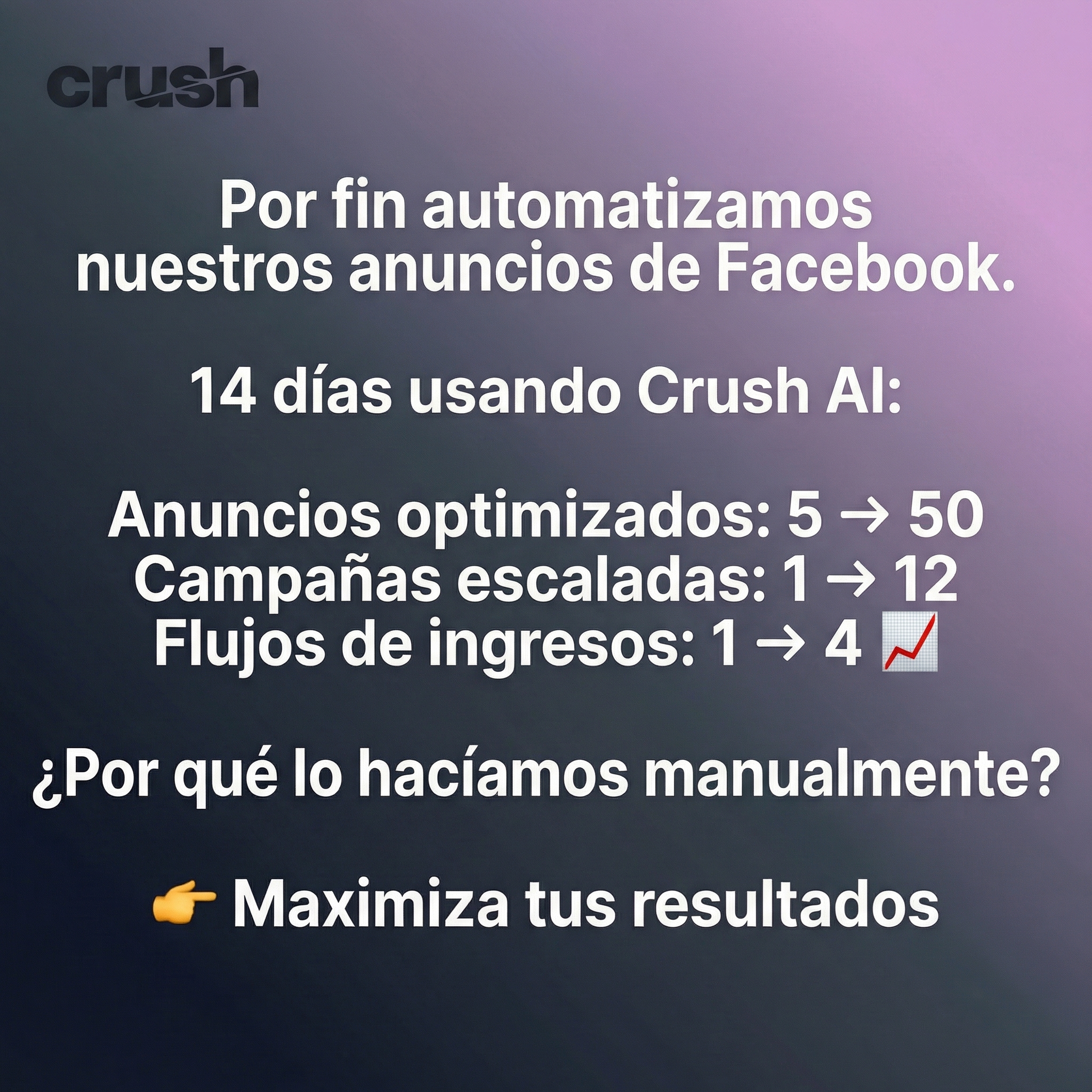 trycrush.ai Facebook ad