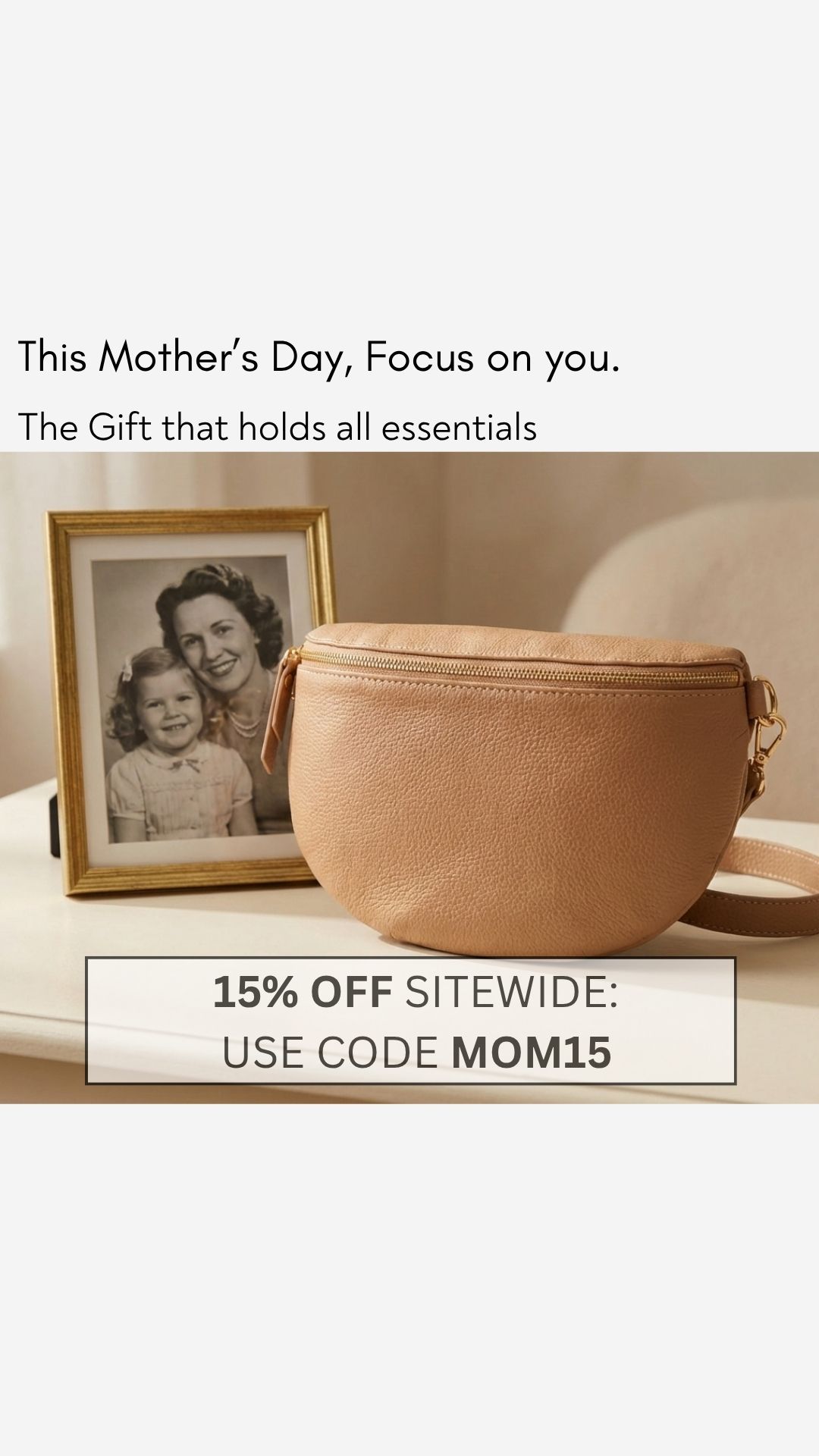 Elie Beaumont Facebook ad: Celebrate Mom with Timeless Style