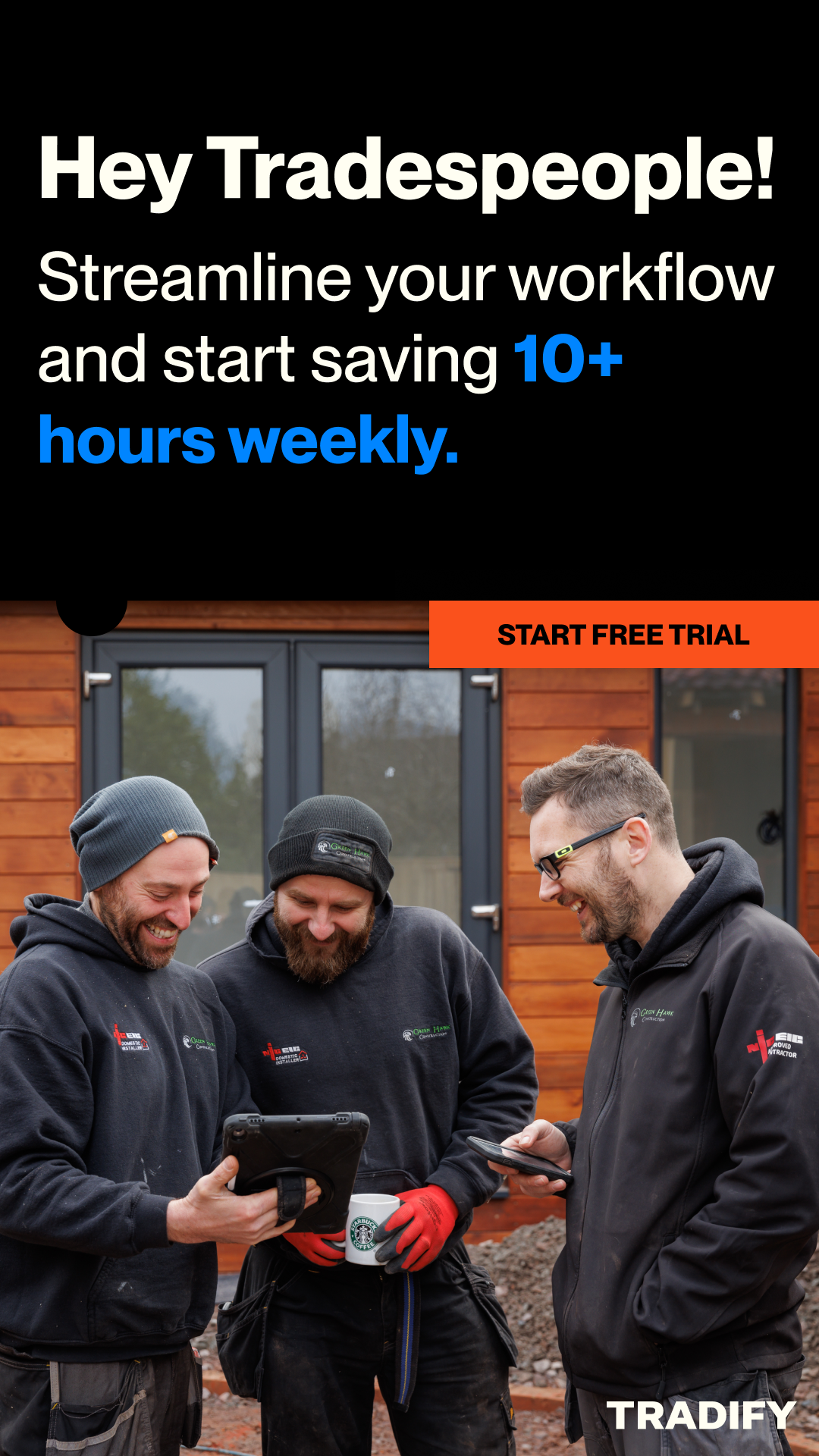 Tradify Facebook ad