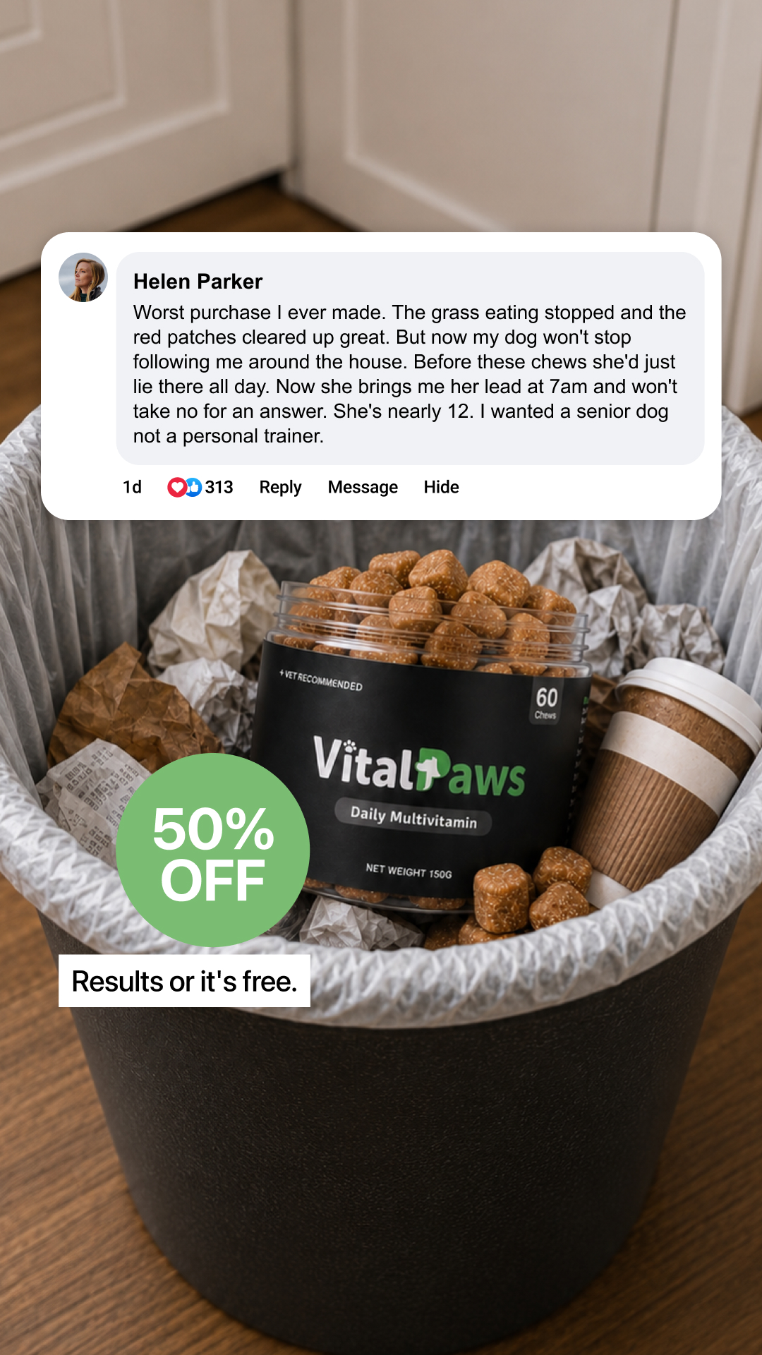VitalPaws Facebook ad