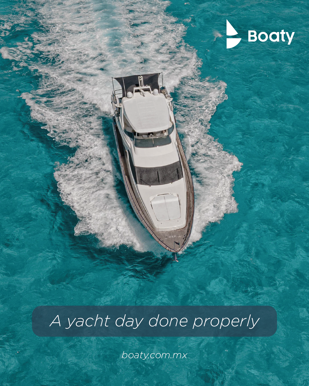 Boaty Facebook ad: Luxury Yacht to Isla Mujeres
