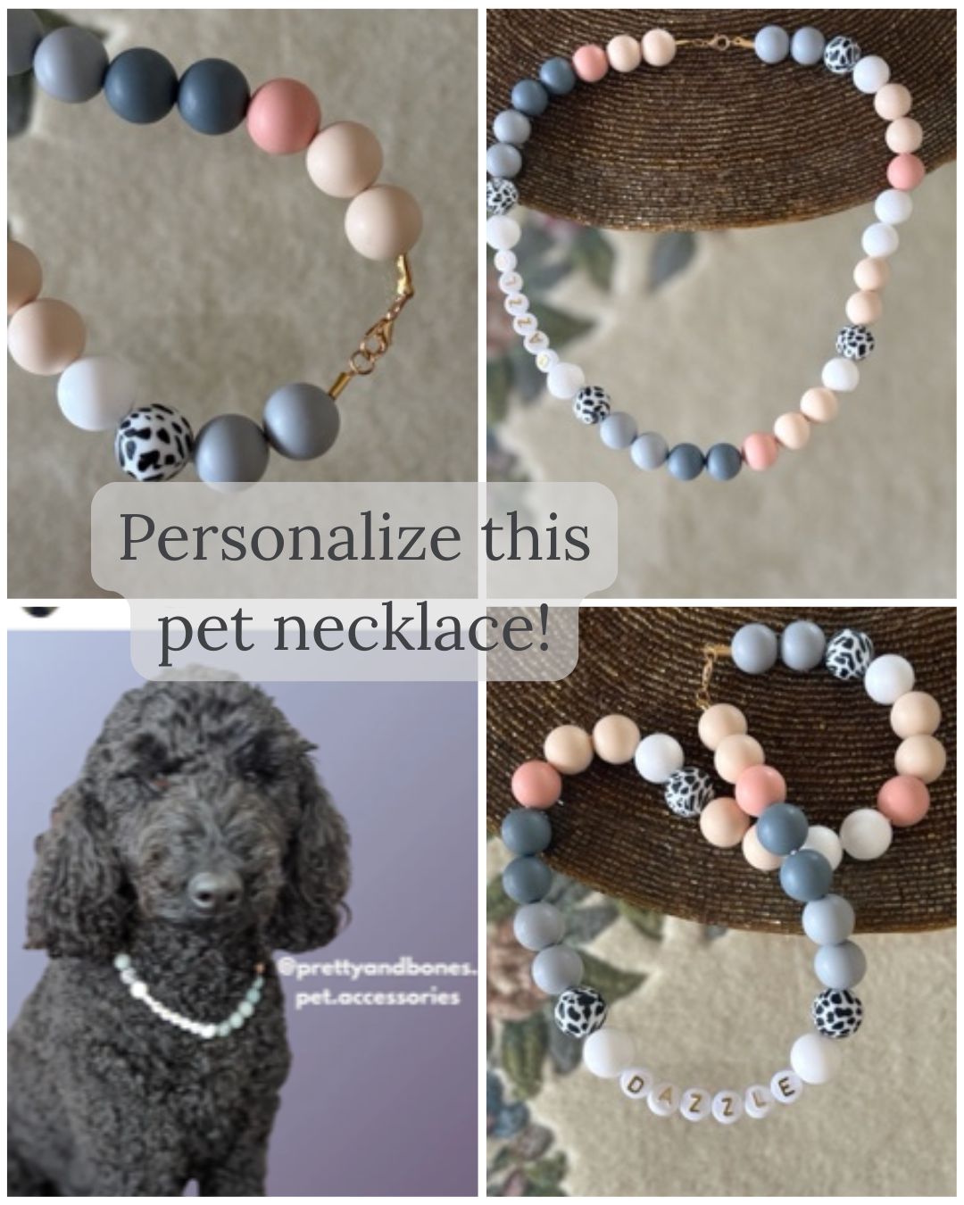 Pretty and Bones Facebook ad: Your dog deserves accessories too.