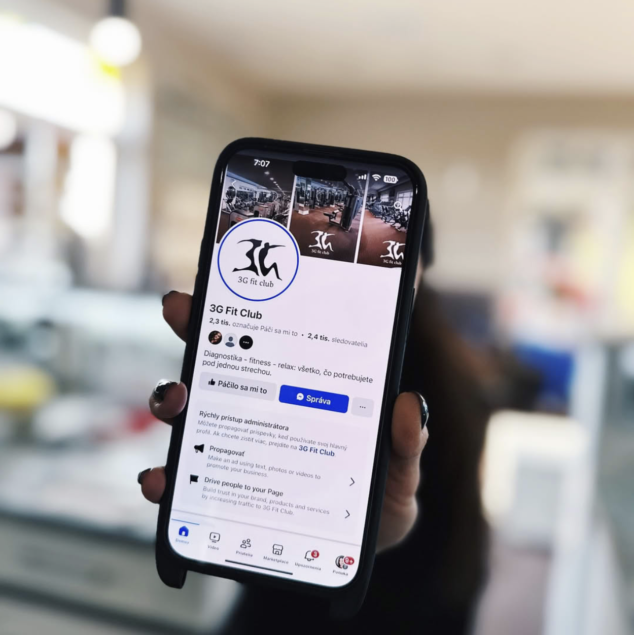 3G Fit Club Facebook ad: V KAŽDOM Z NÁS JE VIAC, NEŽ SI…
