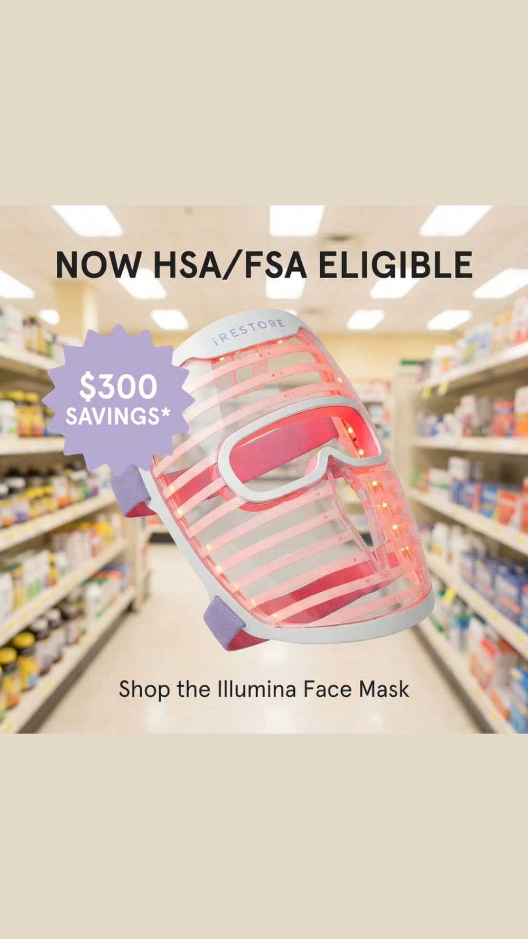 iRESTORE Skincare Facebook ad