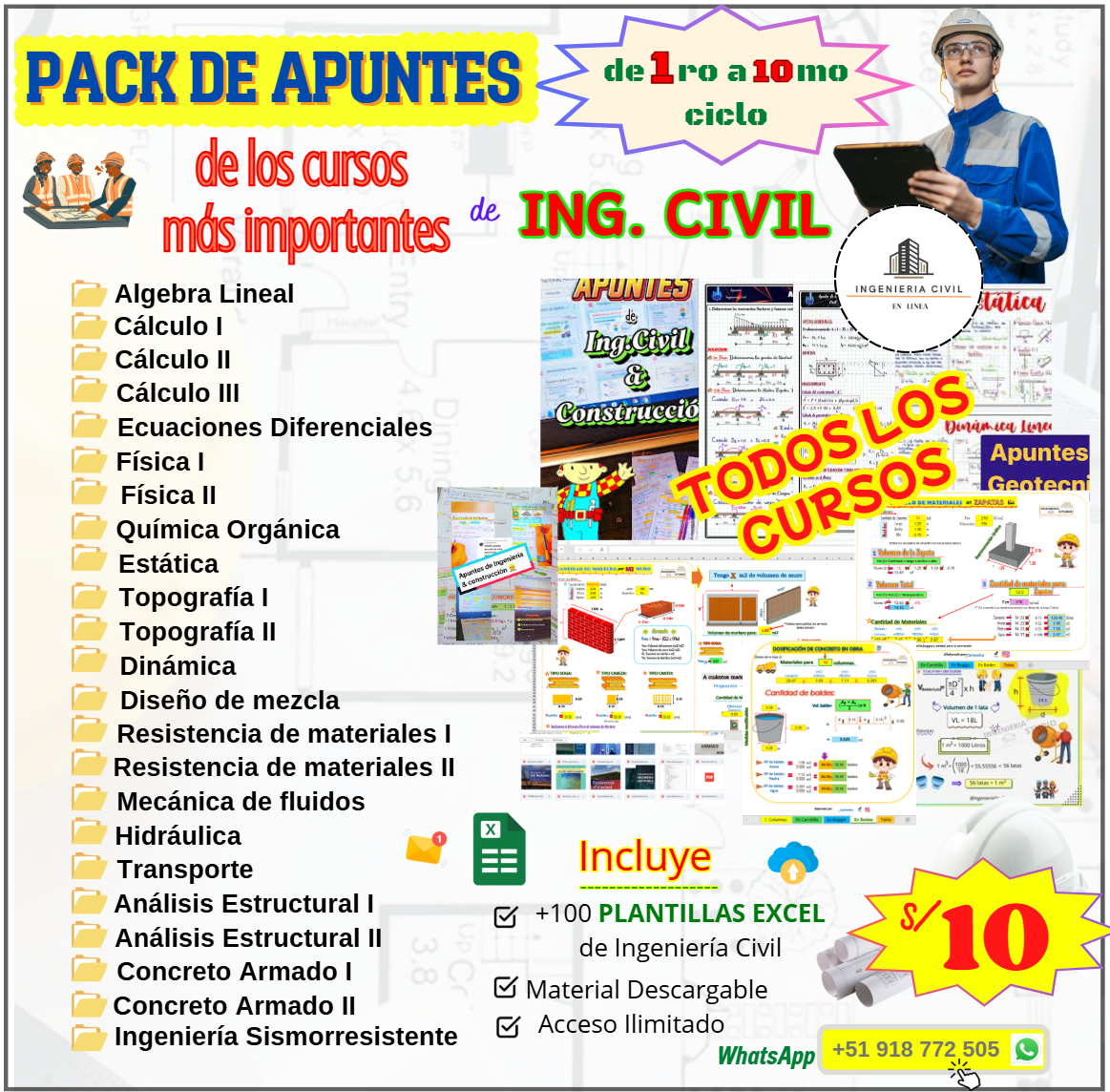 Ingeniería Civil en linea Facebook ad: Más Información
