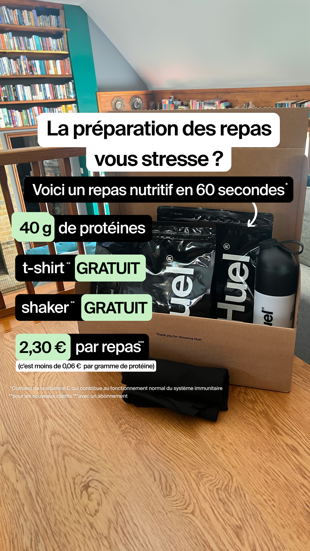 Huel Facebook ad