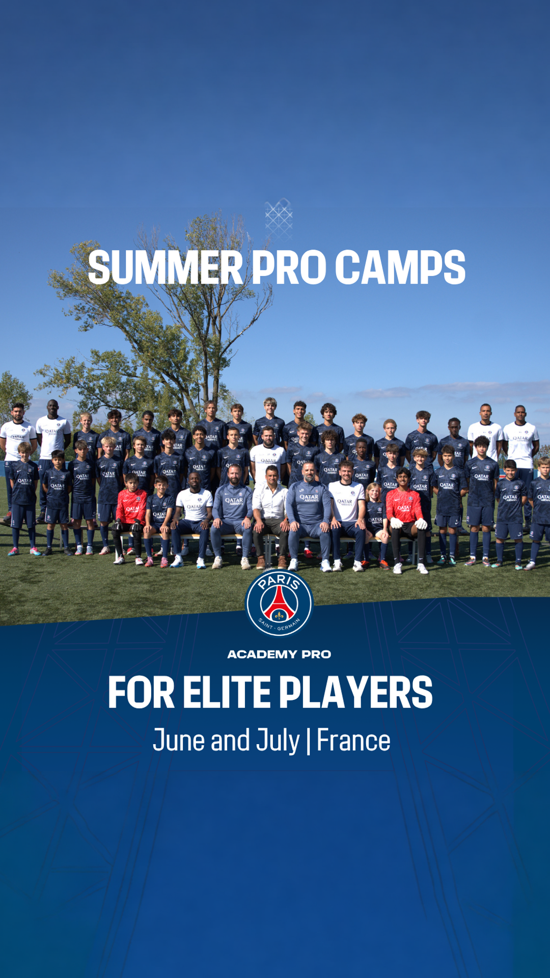 Paris Saint-Germain Academy Pro Residency Greater Geneva Facebook ad from May 19, 2026