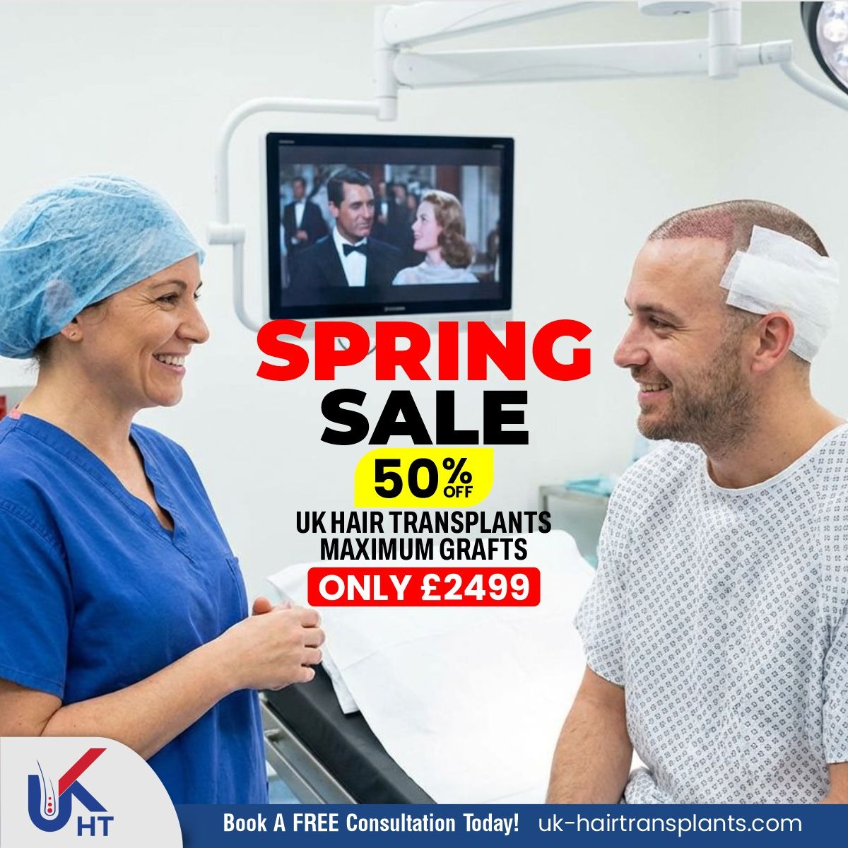 UK Hair Transplants UKHT Hair Loss Clinic Facebook ad