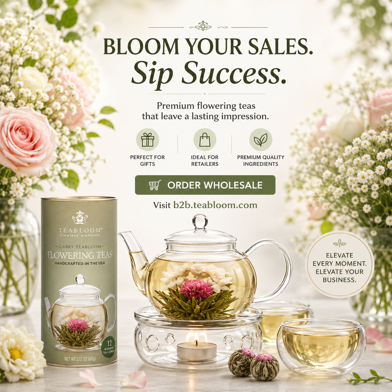 Teabloom Facebook ad