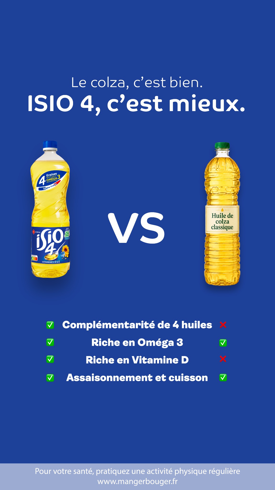 ISIO 4 Facebook ad: Huile de tournesol ISIO4
