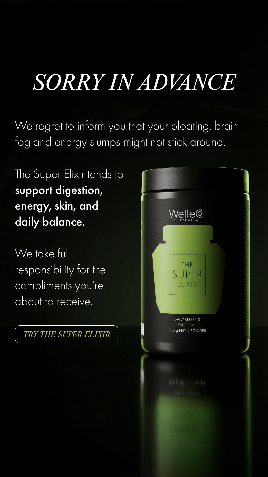 WelleCo Facebook ad