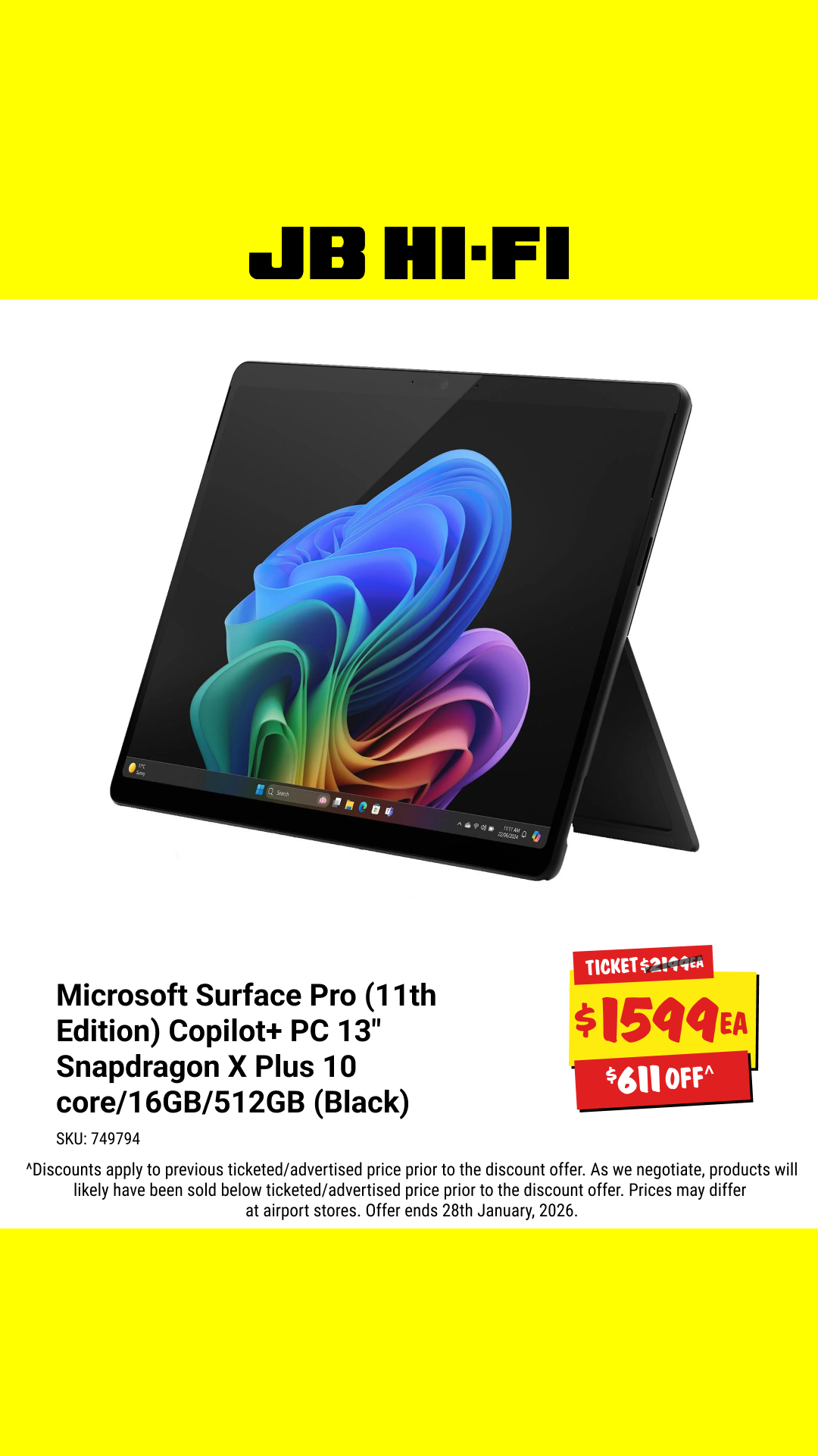 JB Hi-Fi Facebook ad