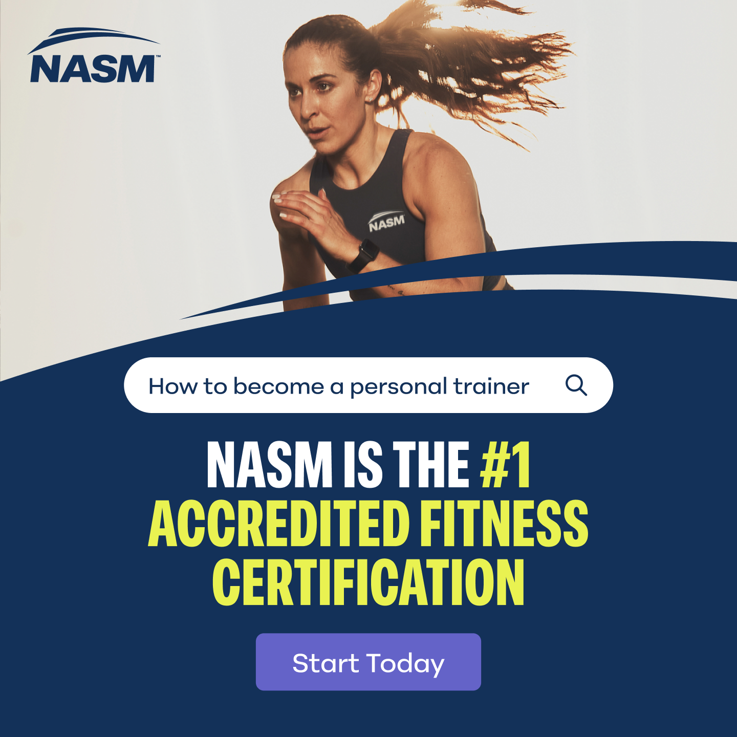 National Academy of Sports Medicine (NASM) Facebook ad