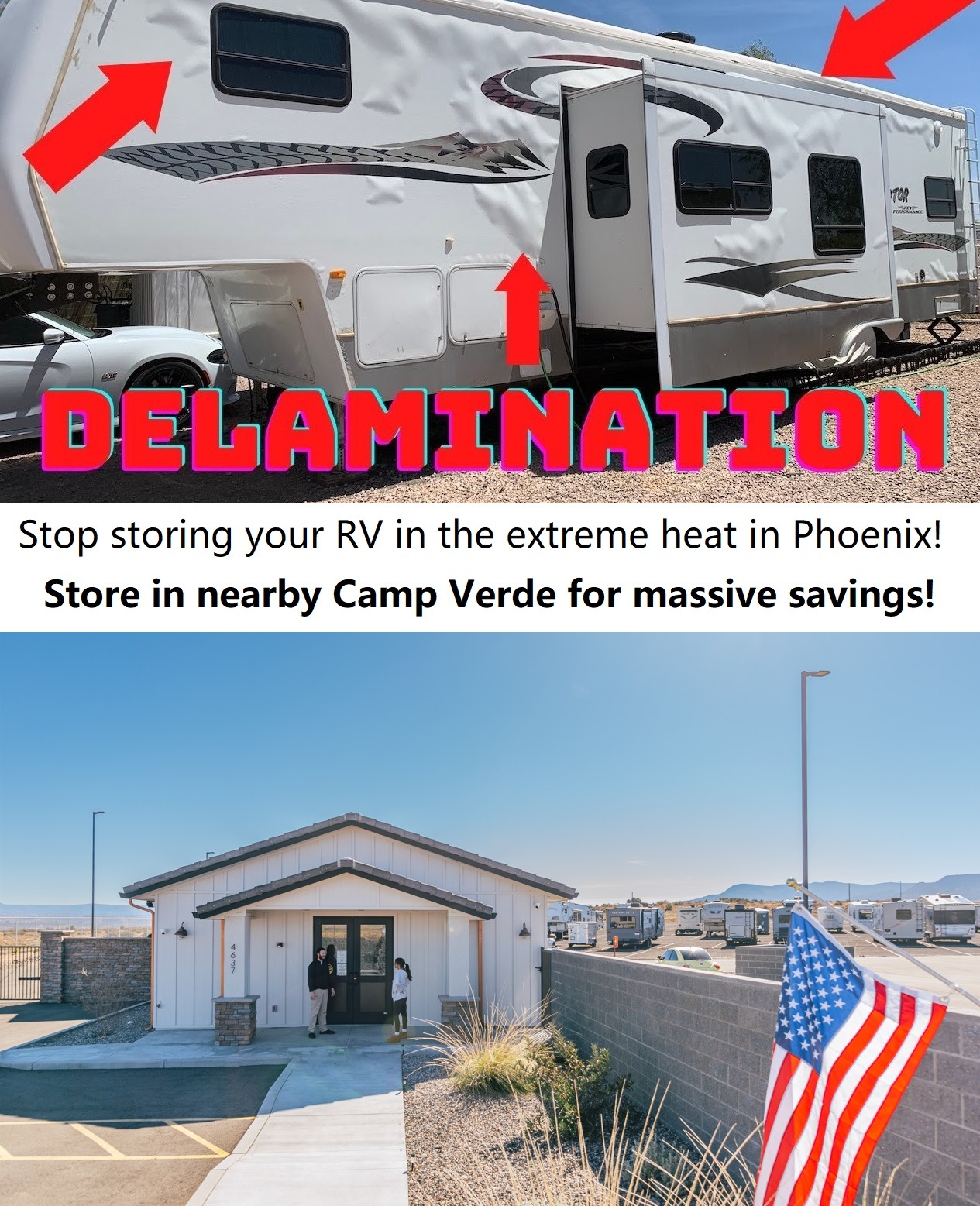 Boulder Creek RV Storage - Camp Verde Facebook ad from Jul 16, 2024