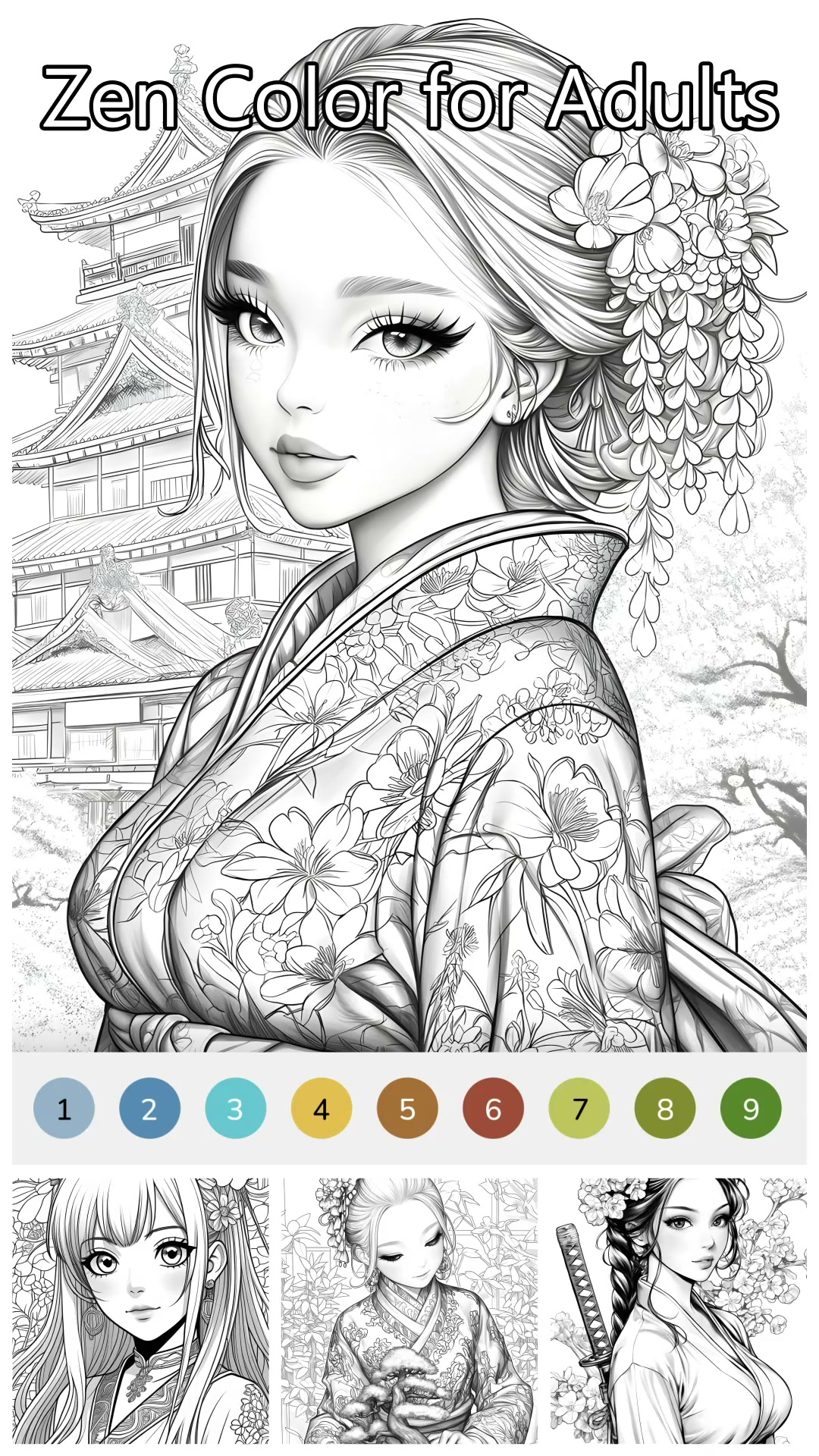 Free Color Game Facebook ad: Zen Color - Your Coloring Book 2026