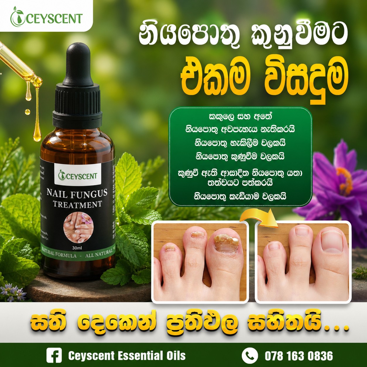 Ceyscent Essential Oils Facebook ad