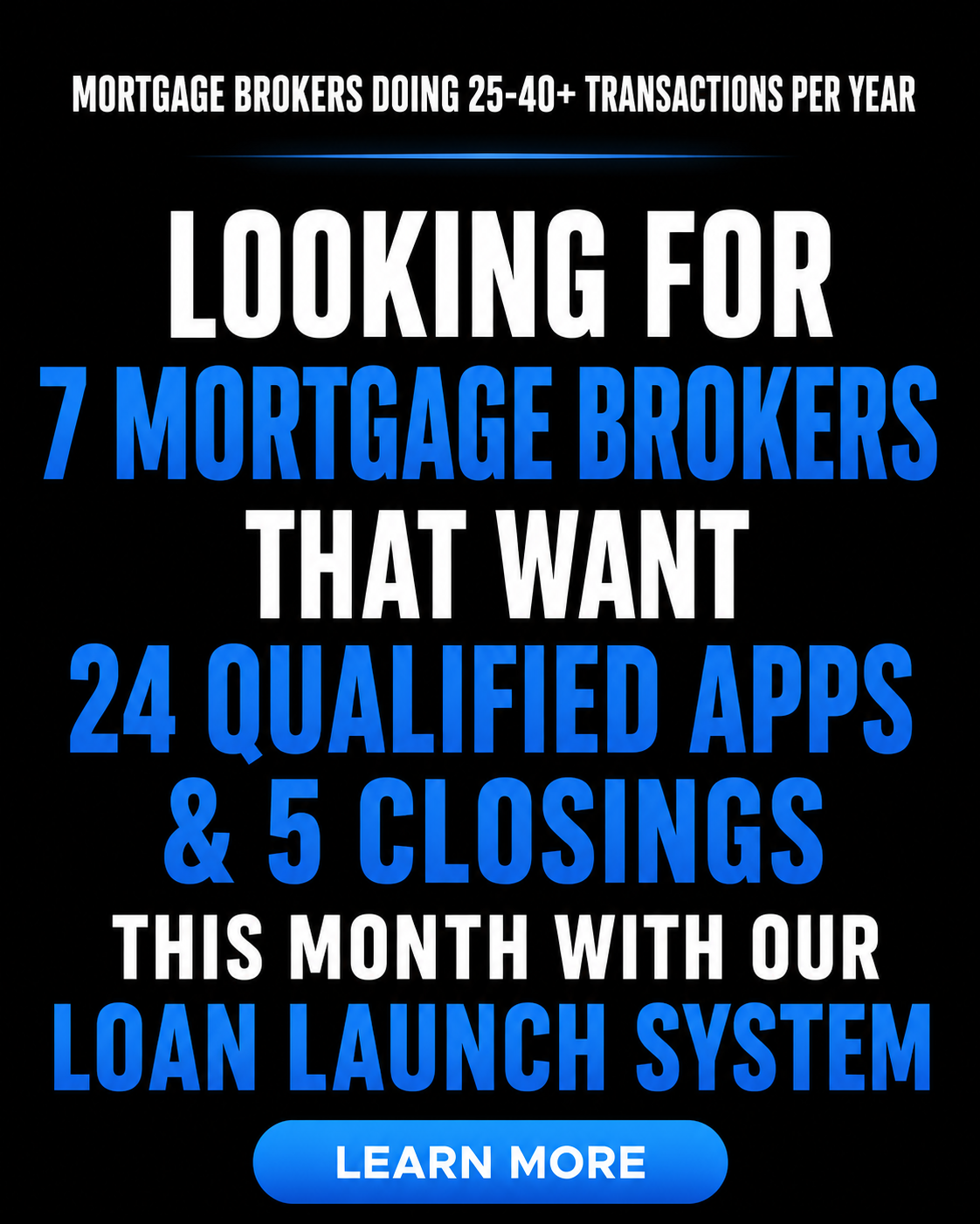 Media Simplified's Loan-Launch Program Facebook ad