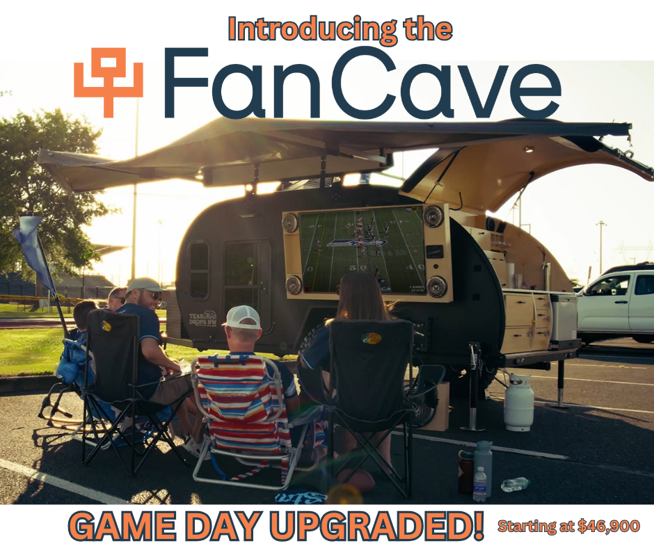 FanCave Facebook ad: FanCave, The Ultimate Tailgating Trailer