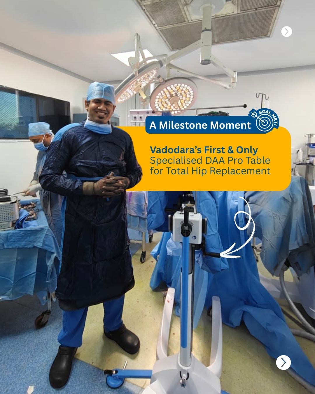Dr Shivam Shah - Baroda Jointcare Facebook ad: A milestone moment for hip replacement surgery in…