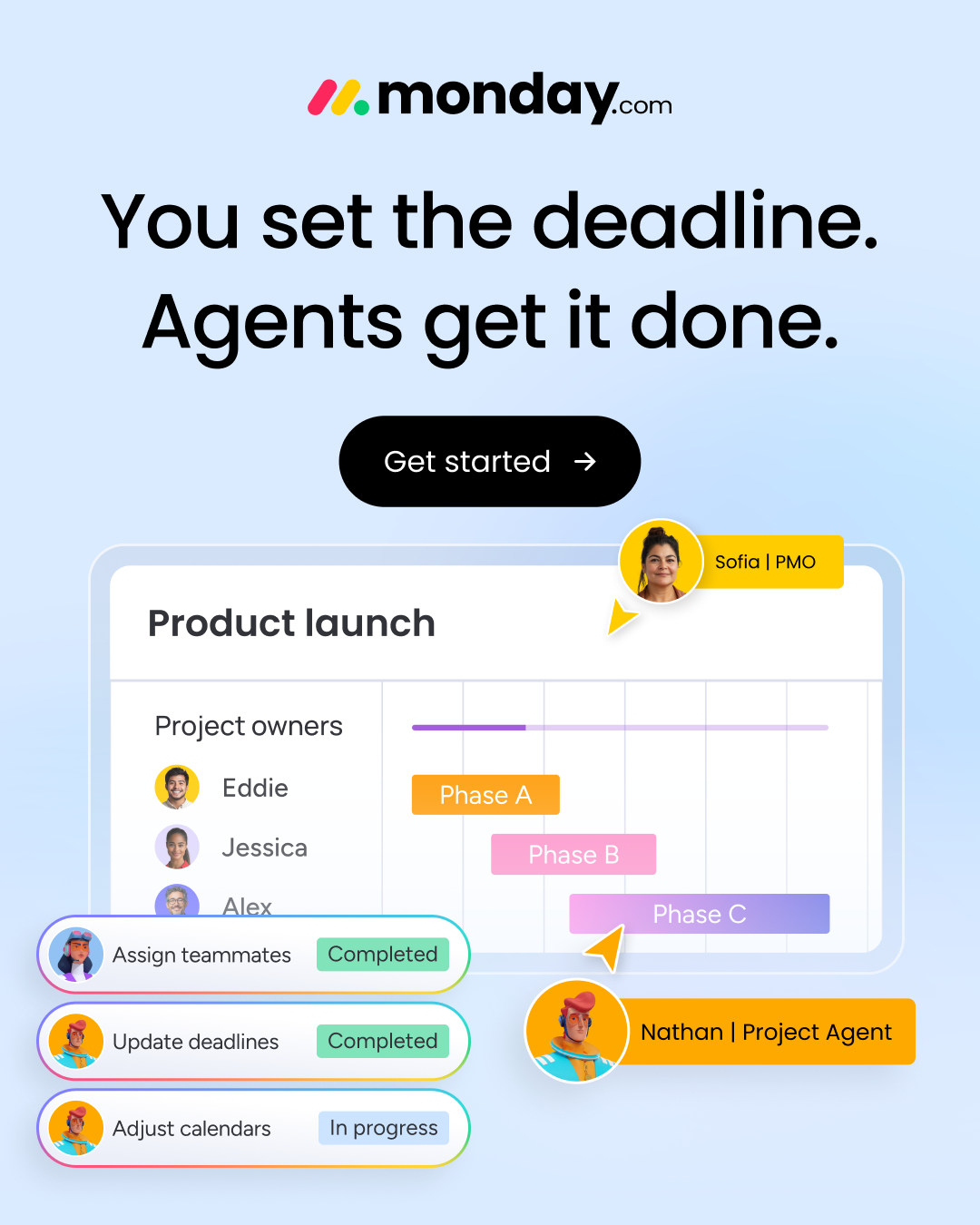 monday.com Facebook ad