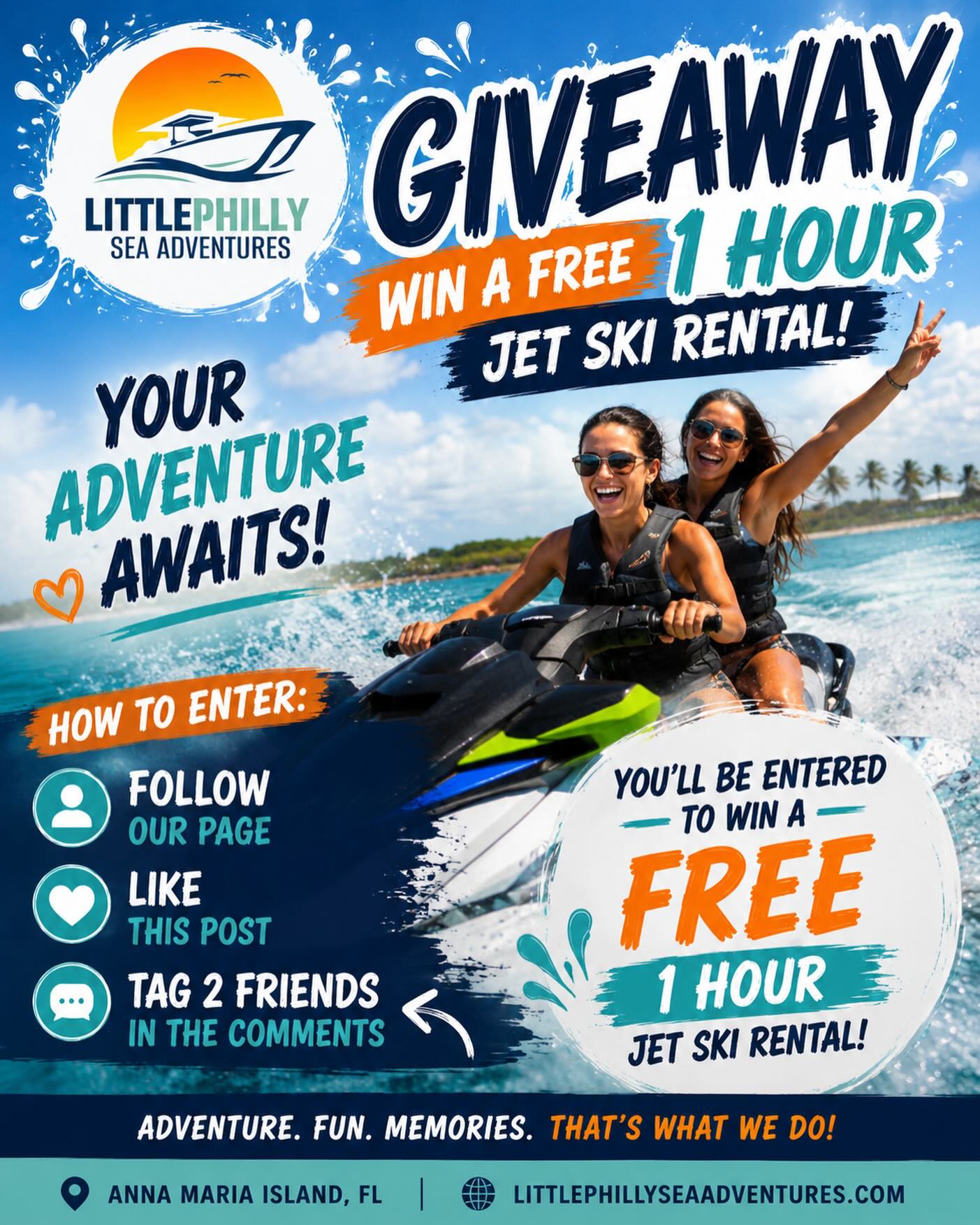 Little Philly Sea Adventures Facebook ad: GIVEAWAY TIME!