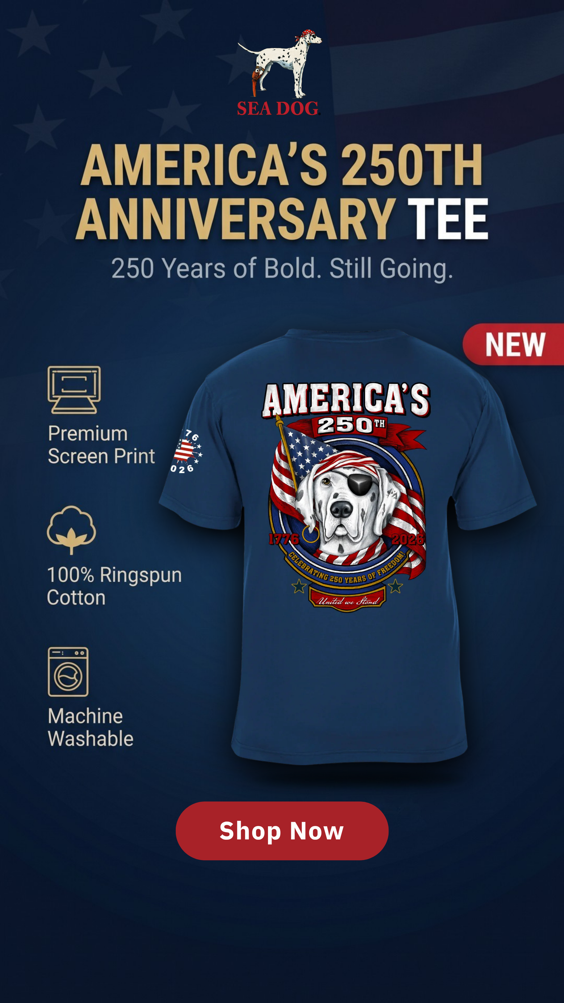 Sea Dog T-Shirts Facebook ad