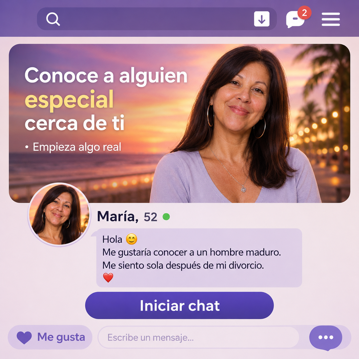 Datetipsss Facebook ad: Conoce solteros cerca de ti