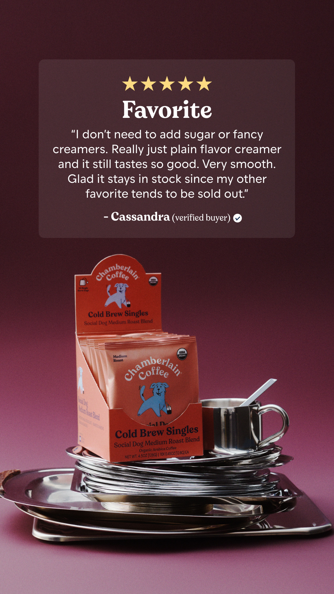 Chamberlain Coffee Facebook ad