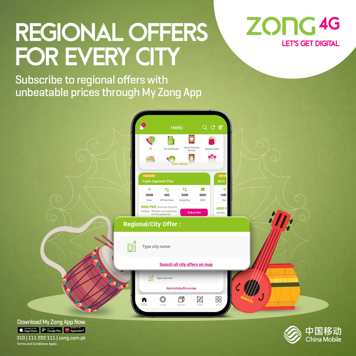 Zong Facebook ad